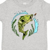 Inktastic Leaping Bass Fish - ilustracijski poklon za malog dječaka ili malu djevojčicu