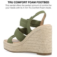 Kolekcija Journee Ženske Santorynn Tru Comfort Foam Sling Back Espadrille Sandale Na Platformi