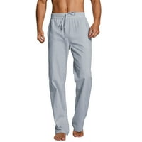 Muškarci Teretne hlače muške casual čvrste pantske kratke pune dužine ravne pantne kratke džepove modne