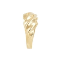 Brilliance Fine Jewelry ženski prsten od žutog zlata od 10k, Veličina 6