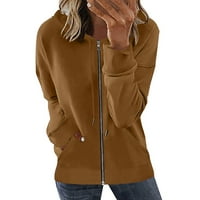 MaFYtyTPR ženski kaputi i jakne klirens ženska zima na rasprodaji modna žena dugi rukav Patentni zatvarač