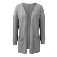 Skraćeni kardigan Oversized Sheer Womens Coat Grey 2XL