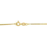 Mauli Jewels angažman ogrlica za žene 4. Caratw dijamant i privjesak od dragog kamenja zupci 10k žutog zlata sa lancem od 18