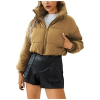 adviicd jakne za žene zimska Moda dame jesen i zima dugi rukavi jednobojni džep sa patentnim zatvaračem