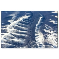 Wynwood Studio Priroda i pejzaž Zidno umjetnost Platno Ispis 'Curro Cardenal Aero View V' planine - bijeli, smeđi