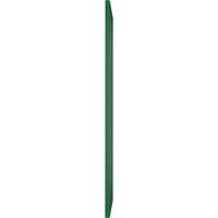 Ekena Millwork 15 W 35 H True Fit PVC horizontalni slat uokviren modernim stilom fiksne kapke, viridian zeleno