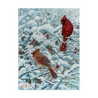 Zaštitni znak likovne umjetnosti' zimska kardinalna slika ' platno Art Jeff Tift