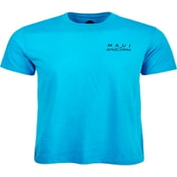 Maui i sinovi Mens Cookie Ispisana Crewneck Grafička majica Plavi XL