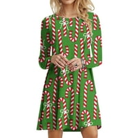 Ljetna haljina za ženske haljine za sunčanje CREW DREV LEGHTEVE GREEN XL