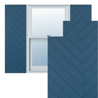 Ekena Millwork 12 W 50 H True Fit PVC dijagonalni šrec modernog stila fiksne kapke, boravak plava