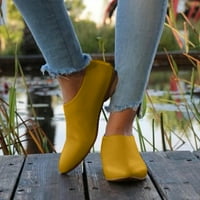 Ženske cipele od lhkeda, pune boje casual moda zip ravne potpetice otporne na habanje čizme za gležnjeve