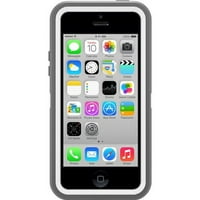 OTTERBO Defender serija Apple iPhone 5C - Zaštitni poklopac za mobitel - polikarbonat, guma - bijela, Gunmetal Grey