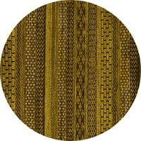 Ahgly Company u zatvorenom okruglu Oriental Yellow Modern Diel Prostirke, 8 'Round