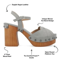 Kolekcija Journee Žene Alary Tru Comfort Foam platformu Klog Open TOE Sandale