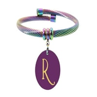 Reverzibilne šarene početne narukvice u Rainbow-u od Pink Bo-Purple