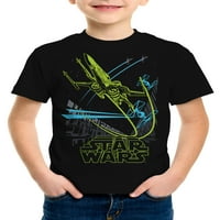 Star Wars Boys X-Wing Fighter Grafička Majica, Veličine 4-18