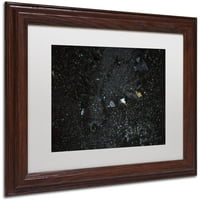 Galaxy u mojoj prozoru platno umetnik Kurt Shaffer, White Matte, okvir za drvo