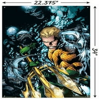 Comics - Aquaman - Trident zidni poster sa push igle, 22.375 34