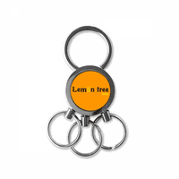 s riječi limunovo drvo Art Deco modni nehrđajući čelik metalni držač za ključeve prsten privjesak za ključeve