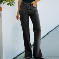 Gubotare traperice za žene visoki struk ženski klasični bootcut Jean