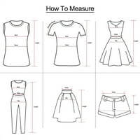Moonker Womens Tops Dressy Casual bluza TEE TOW OFF-The-rame Dug 2XL rezisterološka boja