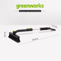 Greenworks teleskopska četka za snijeg i strugač za LED Combo 80013702