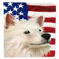 Caroline's blaga indijski špicz pas američka zastava za zastavu
