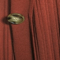 Scoop ženski dugi kardigan džemper prednji pleteni džemper