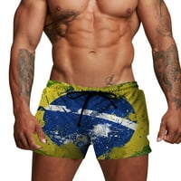 Muški kratke hlače Muška novost Swimtrunks Brzo suhe 3D ispisane mrežne kratke hlače za muškarce