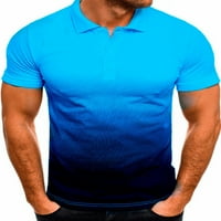 Muške golf košulje kratkih rukava Performanse Polo Tunic majica Gradijent boja suho fit vlagu Wicking