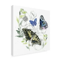 Zaštitni znak likovne umjetnosti' leptir Floral I ' platno Art Jennifer Paxton Parker