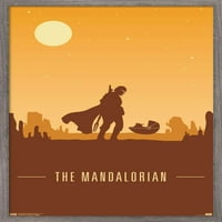 Star Wars: Mandalorian - Mando i dijete u zidnom posteru Dusk, 22.375 34