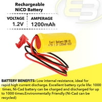 Baterija za rasvjetu u nuždi uklapa se lithiony eldb1210n elb1p201n elb1p201n2