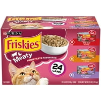 Purina Friskies Mesnata favorita Wet Cat Food Vany Pack, 5. OZ limenke