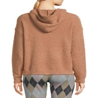 Dreamers by debi ženski pulover džemper sa dugim rukavima sa plišanim kapuljačom