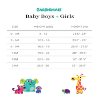 Garanimals Baby Girl bodi sa grafičkim printom sa kratkim rukavima, veličine 0 mjeseci