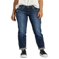 Silver Jeans Co. Ženske farmerke za tanke noge srednjeg rasta, veličine struka 24-36
