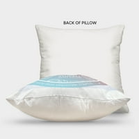 Stupell Industries Happy Place Blue Simple Script Text Quote Design by Daphne Polselli Throw Pillow