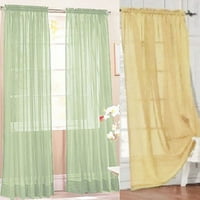 Walbest staklena pređa čista prozora za zavjese čista boja spavaća soba kućni dekor vjenčanja