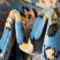 Jedinstveni LOOM rta COD Espahan prostirke Blue Cvjetni 8 '10' Pravokutnik Cvjetni tradicionalni savršeni