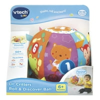 VTECH LIL 'Critters Roll and Discuter Ball, Soft plišana lopta za bebu
