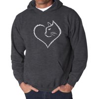 Cat Heart-Muška Raglan Bejzbol riječ Art T-Shirt