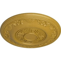 Ekena Millwork 7 8 od 1 4 p Nestor plafonski medaljon, ručno oslikano iridescentno zlato