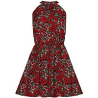 Clearance-rasprodaja ljetne haljine za žene s printom bez rukava cvjetni uzorak haljine Halter hladno