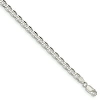 Primalni srebrni srebrni krupni lančani lančani lanac