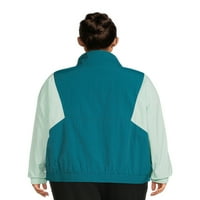 Reebok Ženska Plus Sise Mise Focus track jakna sa prednjim džepovima i prednjim preklopom