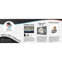 Stupell Industries Nautička jedrilica Tamna oceana Vodoočavanje slika Galerija zamotana platna Print Wall