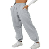 Glonme ženske Jogger pantalone jednobojne trenirke pantalone visokog struka žene Lounge donji deo udobne