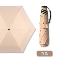 Mini ultralight kišobran za ženske djevojke karbonska vlakna TRIFOLD Portable Olovka Sunčani i kišni kišobran