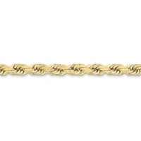 Primalan zlatni karatski žuto zlato ručno izrađen dijamantski lanac užad